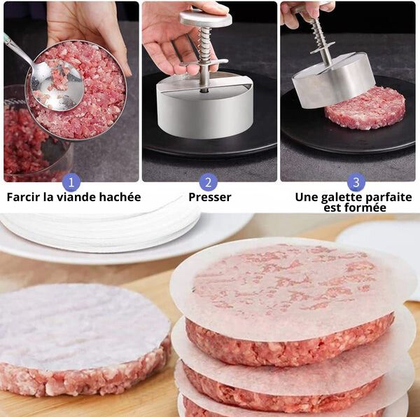 RiceBurger Pro ™ | Presse à boulettes pour Hamburger - Lauriault Cuisson