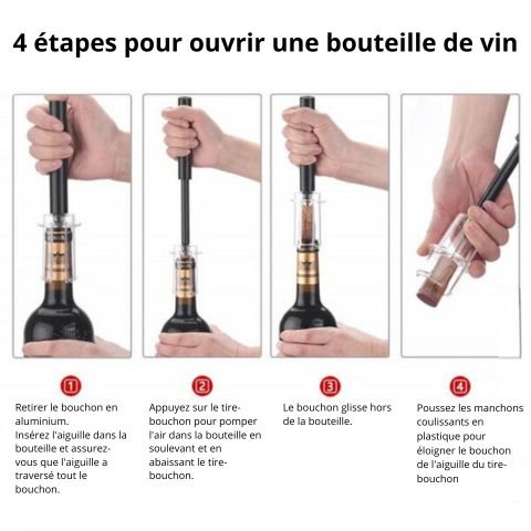 VinAir Opener ™ | Ouvre-bouteille de vin à pompe à air - Lauriault Cuisson